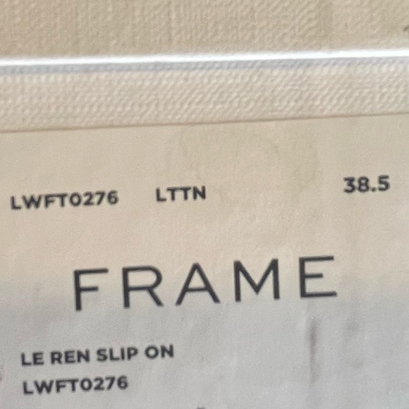 FRAME LE REN SUEDE SLIP ON SNEAKERS  SIZE 38.5 or 8  COLOR TAN NWT - Picture 8 of 11